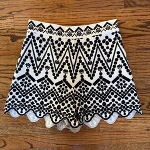 Zara Black and Cream Embroidered High Waist Shorts
Farm Rio Zimmerman Look